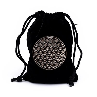 Flower Of Life Velvet bag